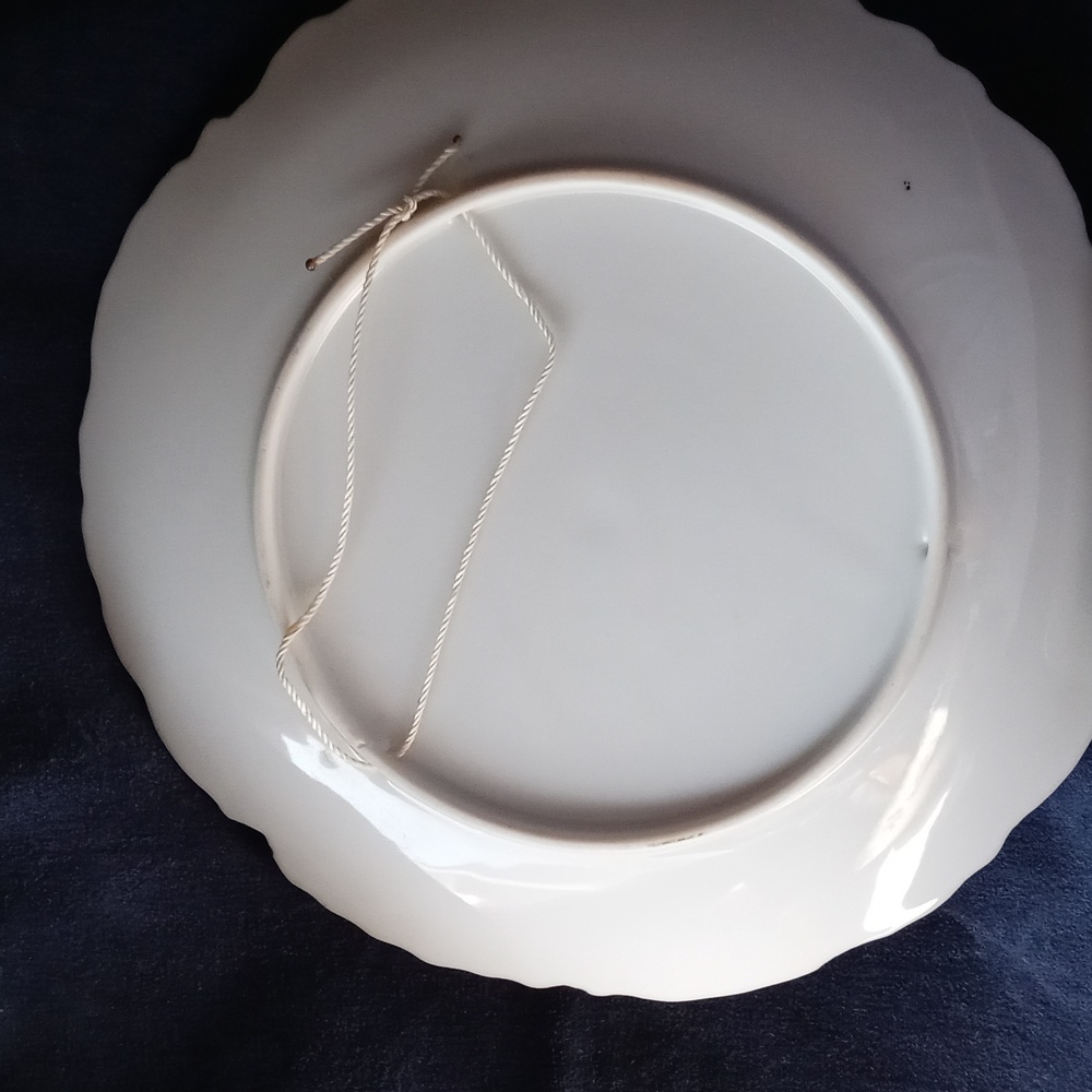 VTG Painted Roses Plate - Picture 3 of 3